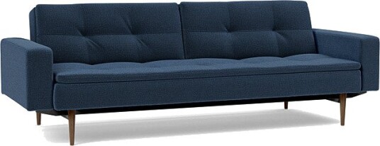 Sovesofa Dublexo med Armlener & Mørk Styletto ben B 6003683