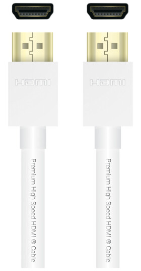 QNECT Premium High Speed HDMI w/Eth 4K UHD 18GB, 2m, Wht