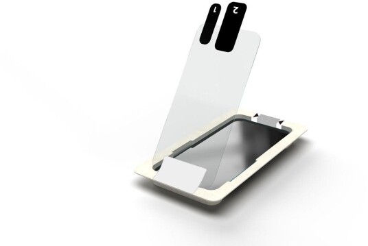 eStuff Titan Shield Clear Glass with Installation Box iPhone 14/13/13 Pro