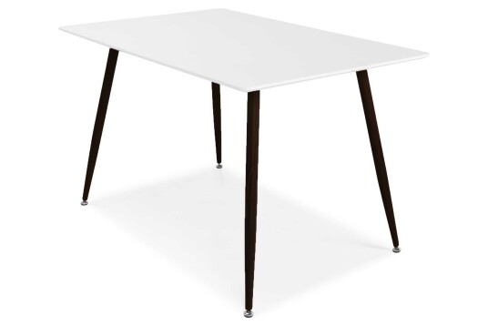 Venture Design Polar spisebord Hvit/svart 120 x 80 cm