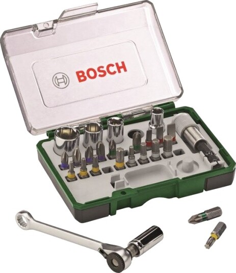 Bosch 27-delers Verktøysett med Pipenøkler og Bæreveske
