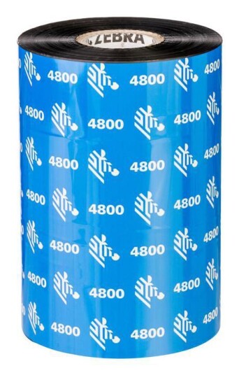 Zebra 4800 Resin - 1 - svart - skriveblekkbåndspåfyll (termooverføring)
