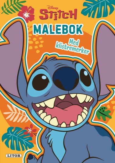 Malebok WD Stitch m/klistremerker Malebok WD Stitch m/klistremerker