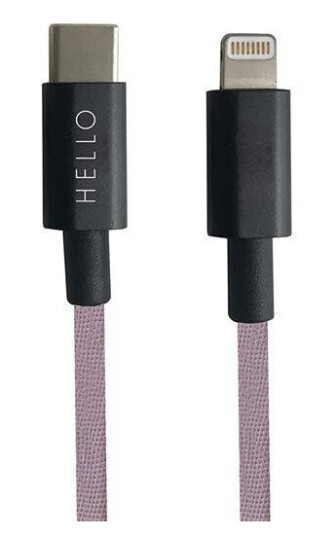 Design Letters - Tech Favourite kabel USBC til lightning 1m lavender