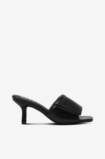 Bianco Sandaletter biaLulu Velcro Slide Faux Leather Svart
