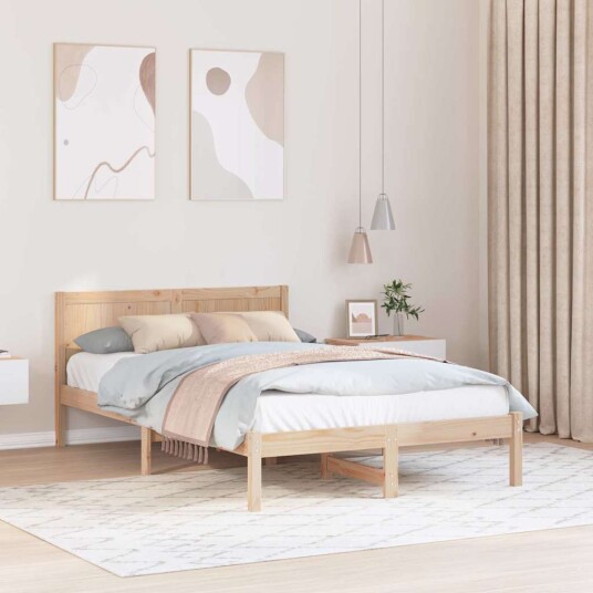  Furu Sengestamme Naturlig Furu 135 x 190 cm Sengestamme