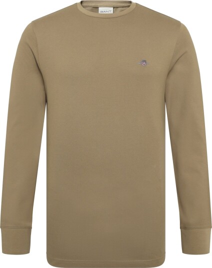 Gant Slim Pique Ls T Shirt Beige XL