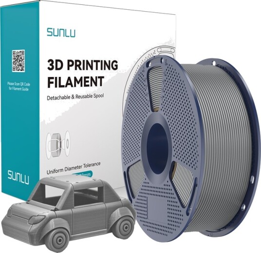 Sunlu Filament Petg 1.75 Mm 1 Kg Grå