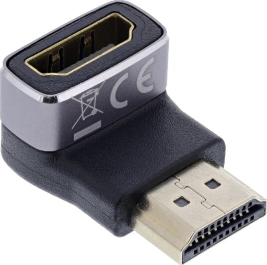 Inline Hdmi Adapter A Hannkontakt 90° Bunn 8K Uhd 17991F