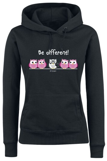 Be Different! - Fun Hettegenser - Be Different! - Metal - S til XXL - Damer - svart