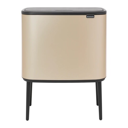 Brabantia Bo touch bin 11+23 liter Champagne