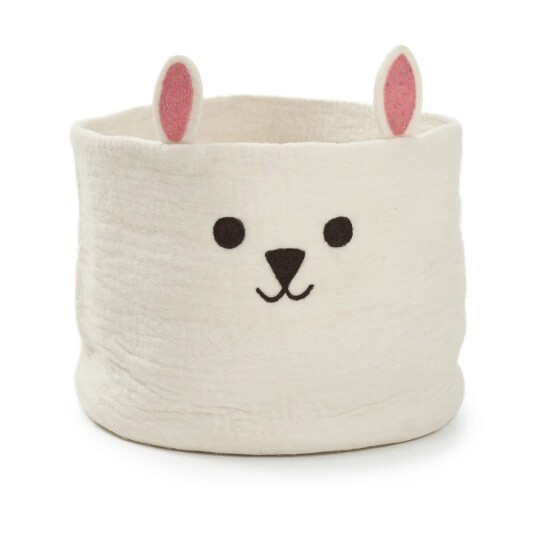 Klippan Yllefabrik Rabbit kurv Ø40 cm Hvit