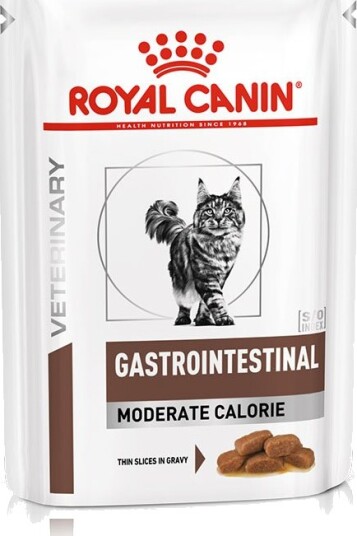 Royal Canin Veterinary Diet Våtfôr Veterinary Feline Gastrointestinal Moderate Calorie I Saus 24 X 85 G