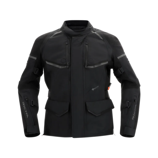 Richa Cyclone II Gore-Tex MC-Jakke Svart KING SIZE 10XL