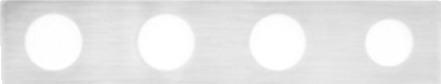Vola Plate 5004B, 4 Hull, Rustfritt Stål