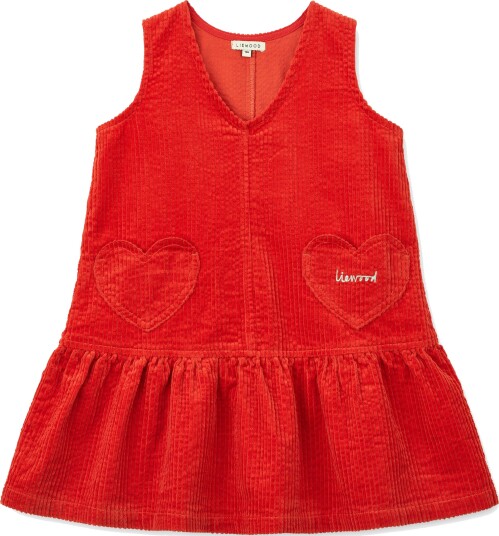 Liewood Arabella Kordfløyelkjole Apple Red 122