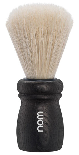 NOM ALFRED Shaving Brush Natural Bristle Black Ash NOM ALFRED Shaving Brush Natural Bristle Black Ash