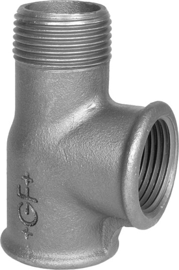 Georg-Fischer 1/2" Svart T-stykke med Utvendig Gjenge for Vann