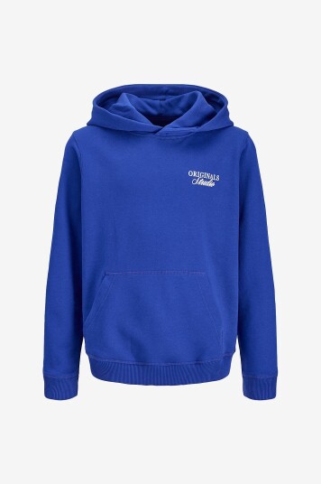 Jack & Jones Junior   Hettegenser jorNorrebro Typo Back SN   Blå