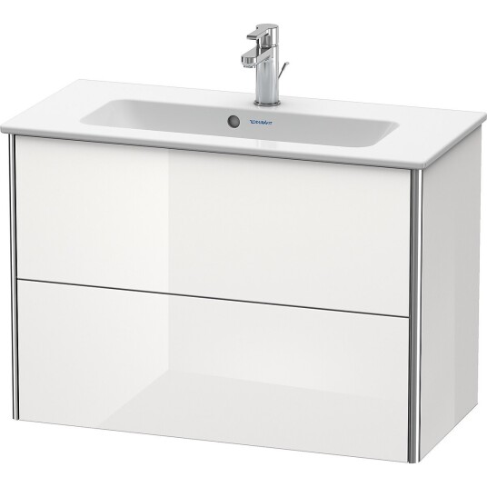 Duravit Xsquare Servantskap m/2 skuffer 610x560x388 mm Hvit Høyglans Lakk