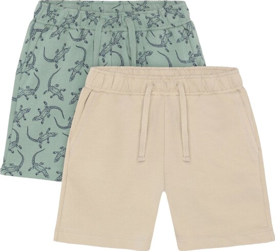 Minymo Shorts Sweat 2 Pack Khaki green 110 Minymo Shorts Sweat 2 Pack Khaki green 110