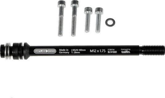Ortlieb Thru Axle M6 Connector 1,75 mm svart