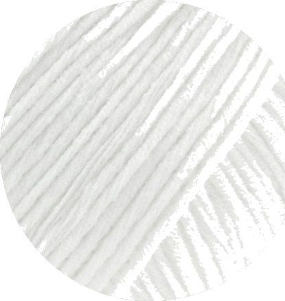 Lana Grossa Easy Cotton Garn Hvit