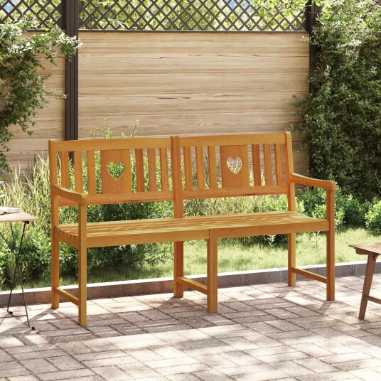 vidaXL Utendørs benk 4 seter 150 x 56 x 90 cm Solid akasietre