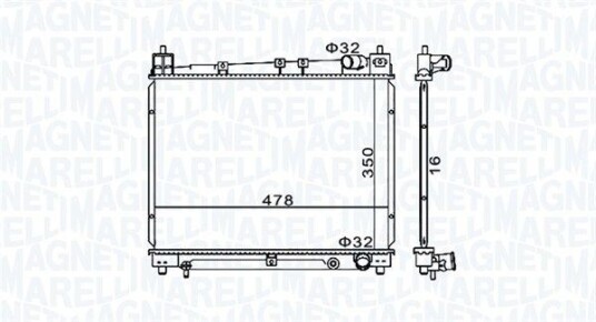 Radiator MAGNETI MARELLI 350213152900