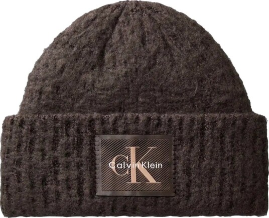 Calvin Klein Brushed Solid Chunky Rib Beanie   DELICIOSO   One Size