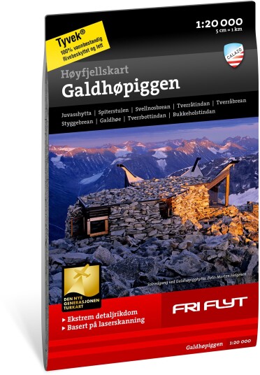 Calazo HØYFJELLSKART GALDHØPIGGEN 1:20.000 NoColor