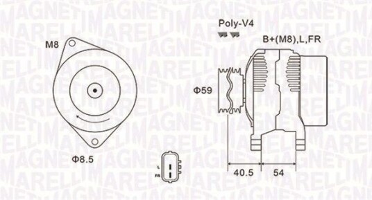 Dynamo MAGNETI MARELLI 063731927010