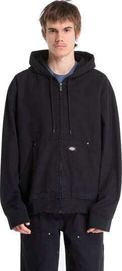 Dickies Unlined Canvas Hooded Bomber Black L Dickies Unlined Canvas Hooded Bomber Black L