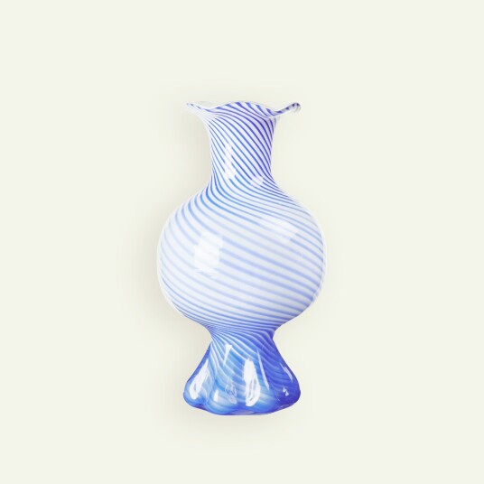 Broste Copenhagen Mella vase 30 cm, intense blue