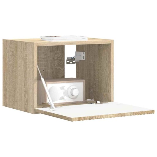 TV Veggskap Veggmontert Sonoma 60 x 31 x 29.5 cm Konstruert tre