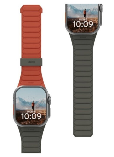 Uag Urban Armor Gear Pathfinder Strap | Apple Watch Ultra/42/44/45Mm | Olive/Rust (Braun) | 194161117291 (19416111729)