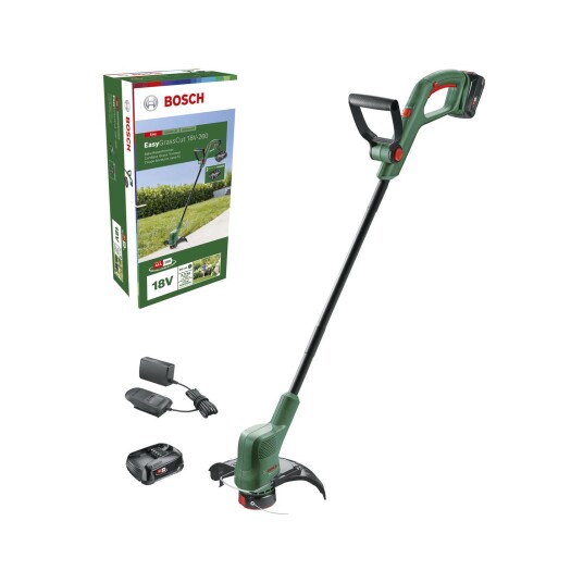 BOSCH GRESSTRIMMER EASY 26CM 18V 2X2,0AH