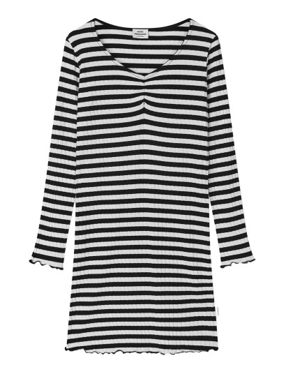 Mads Nørgaard 5X5 Classic Stripe Tikina Dress Black 164