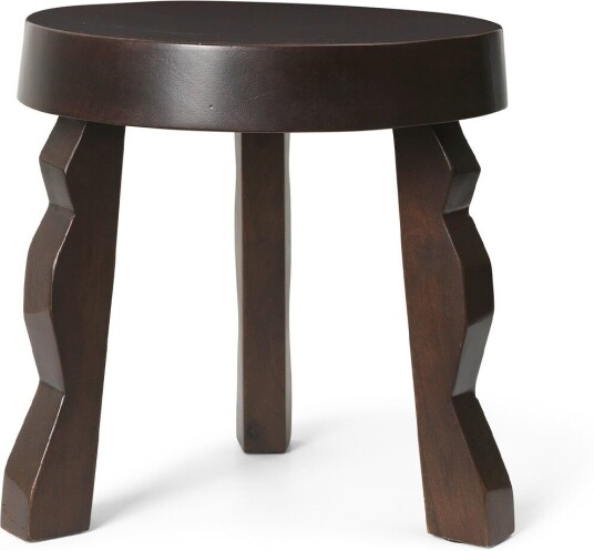 Ferm Living - Faye Stool / Dark Stained Mango Krakker
