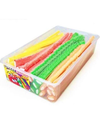 30 stk Jake Churritos Rainbow Sour Flerfargede Sure Lakrisstenger 1,4 kg