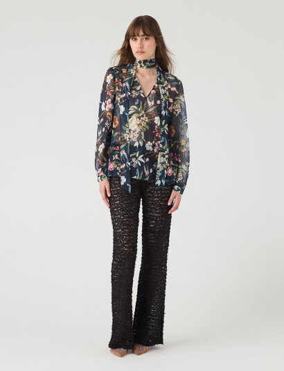 Ida Sjöstedt 359 Meghan Blouse - Navy - 38