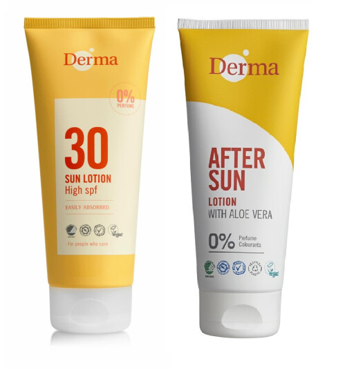 Derma Sun Lotion SPF 30 200 ml+ After Sun Lotion 200 ml Derma Sun Lotion SPF 30 200 ml+ After Sun Lotion 200 ml