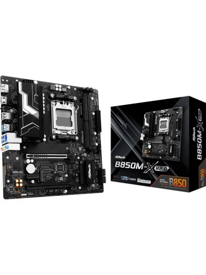 ASRock B850M-X R2.0 Micro ATX Hovedkort med AMD B850 Sokkel og DDR5 RAM ASRock B850M-X R2.0 Micro ATX Hovedkort med AMD B850 Sokkel og DDR5 RAM