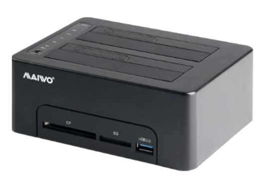 DELTACO HDD / SSD Docking station with two slots USB 3.0 black
