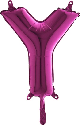 Ballongkungen Bokstavballong Mini Rosa Bokstav Y 14441F