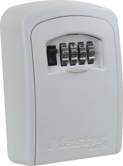 Master Lock Medium N??kkelboks ??? Veggfeste Kodel??s ??? Hvit