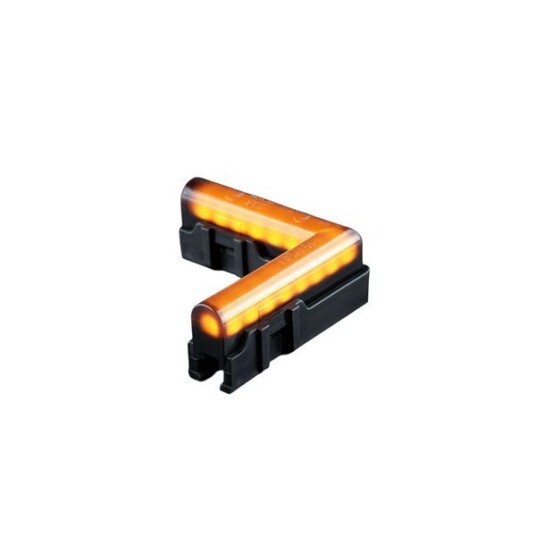 Posisjonslys Strands Freedom Dark Line Corner   12/24V / 2W / 63 mm Oransje