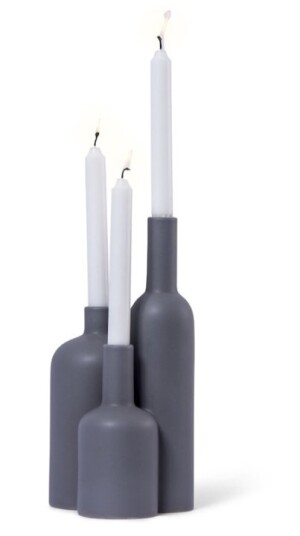 Orrefors Jernverk Ljusstake, Grå