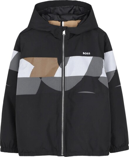 BOSS Hooded Jacket Black 152