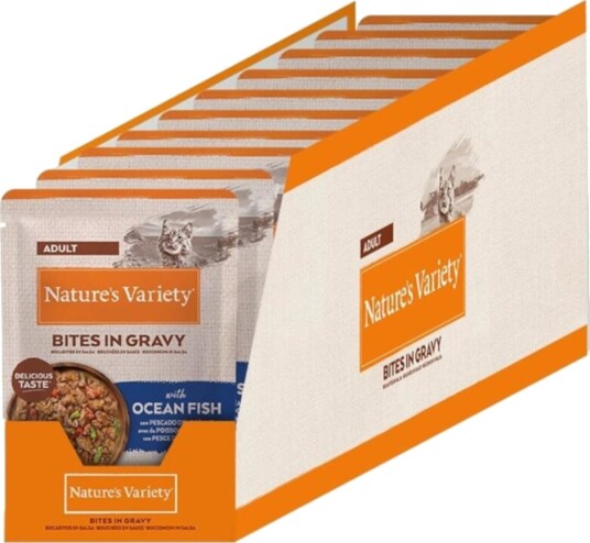 Nature’S Variety Våtfôr Nature'S Variety Biter I Saus Havfisk 22 X 85 G